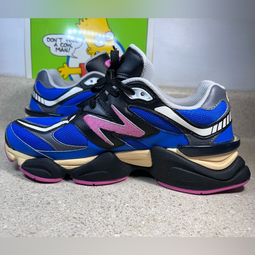 New Balance 9060 Blue Oasis Real Pink Men’s 8 Women’s 9.5 EUC - Picture 9 of 11